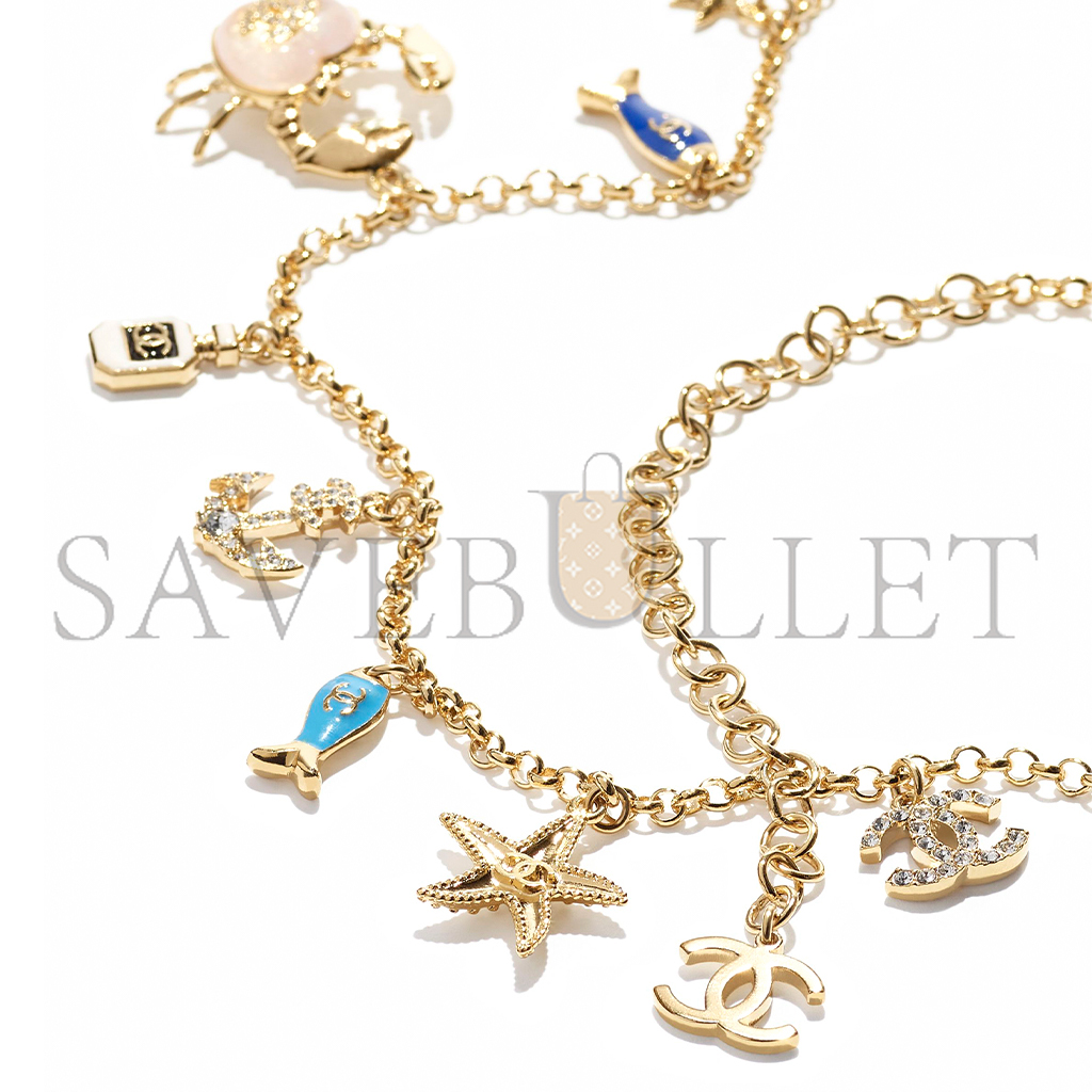 Ch*el long pendant necklace abf041